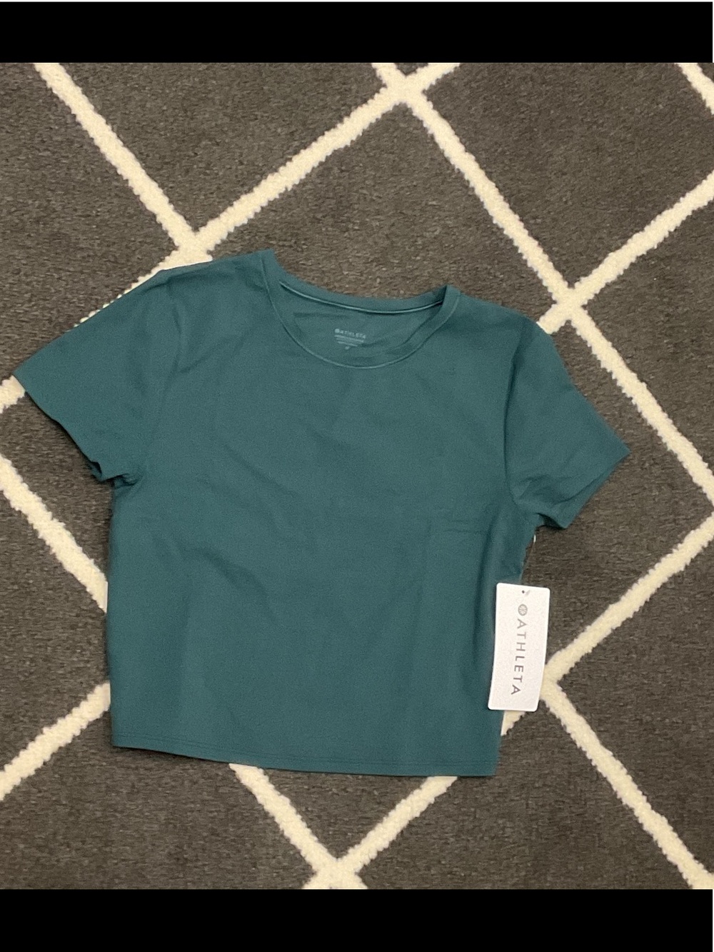 NWT Athleta transcend open back tee